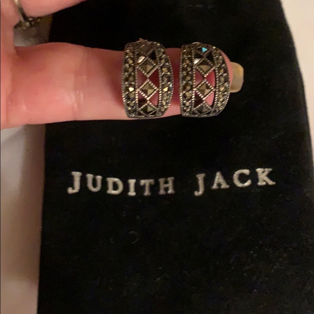 Sterling Marcasite Earrings By Judith Jack